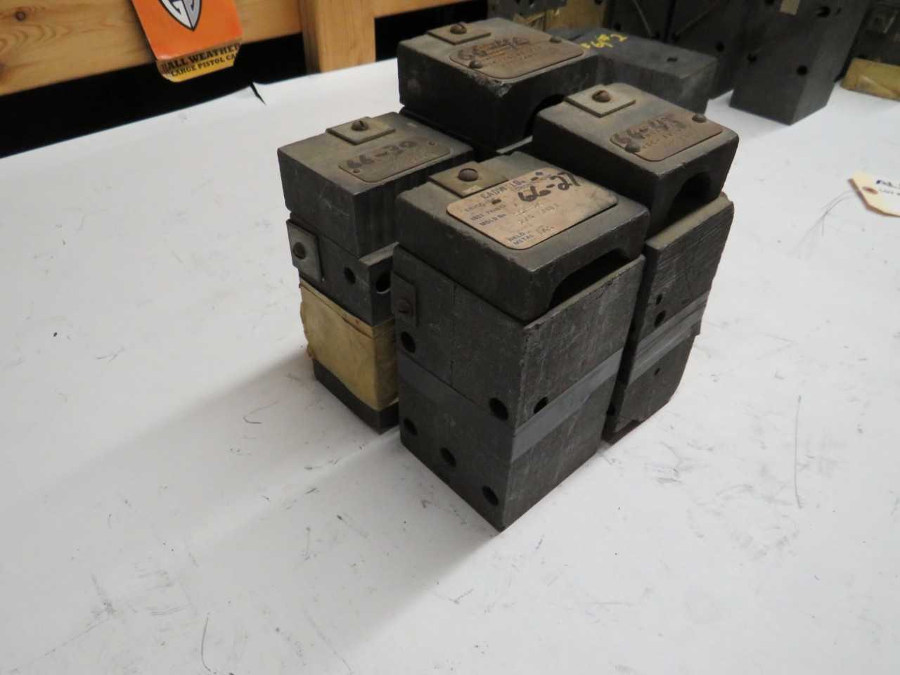 LOT OF 4 CADWELD 2/O CABLE MOLD - HAND TOOLS