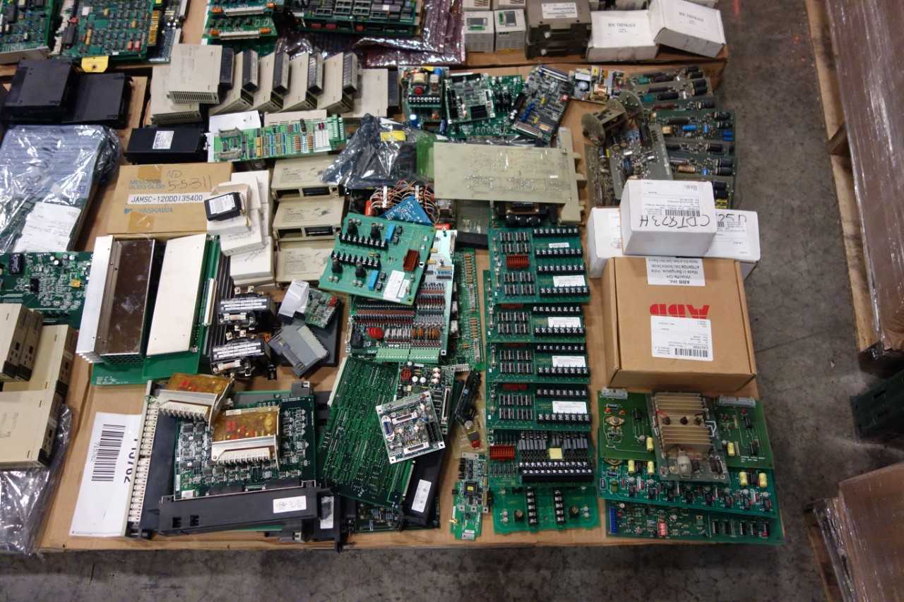 6 PALLETS OF ELECTRICAL CONTROLS, PCB, CIRCUIT BOARDS - AUTOMATION & CONTROLS