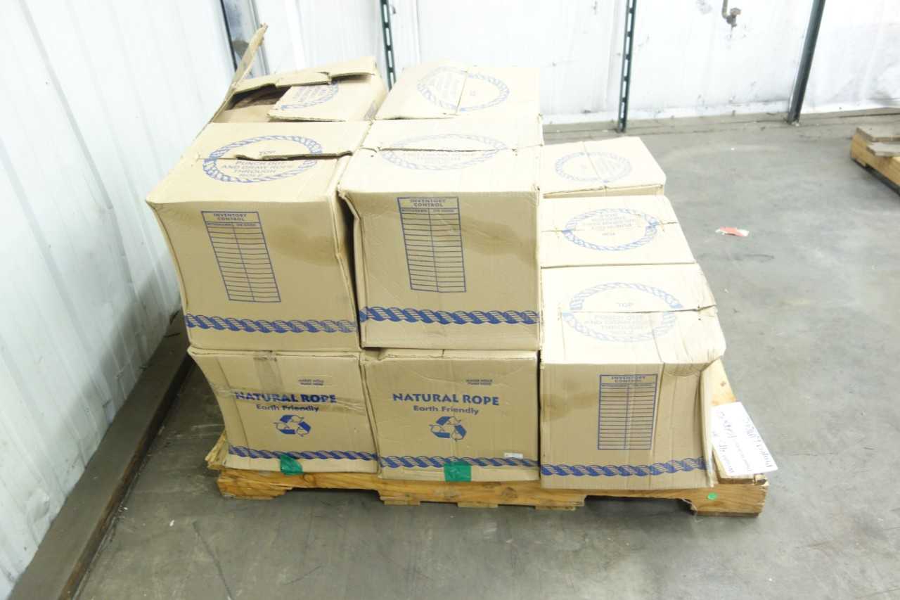PALLET OF NEW IN BOX NATURAL ROPE - ELECTRICAL COMPONENTS