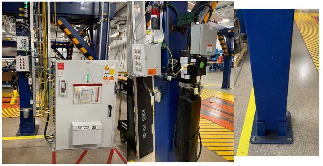 Overhead Conveyor Co. Above Ground Clam Shell #1 - Marriage Lift System (in ground lift not included) - CONVEYORS