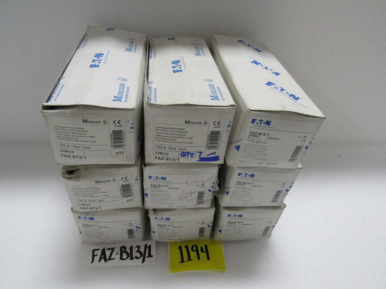 Eaton FAZ breakers - CIRCUIT BREAKERS