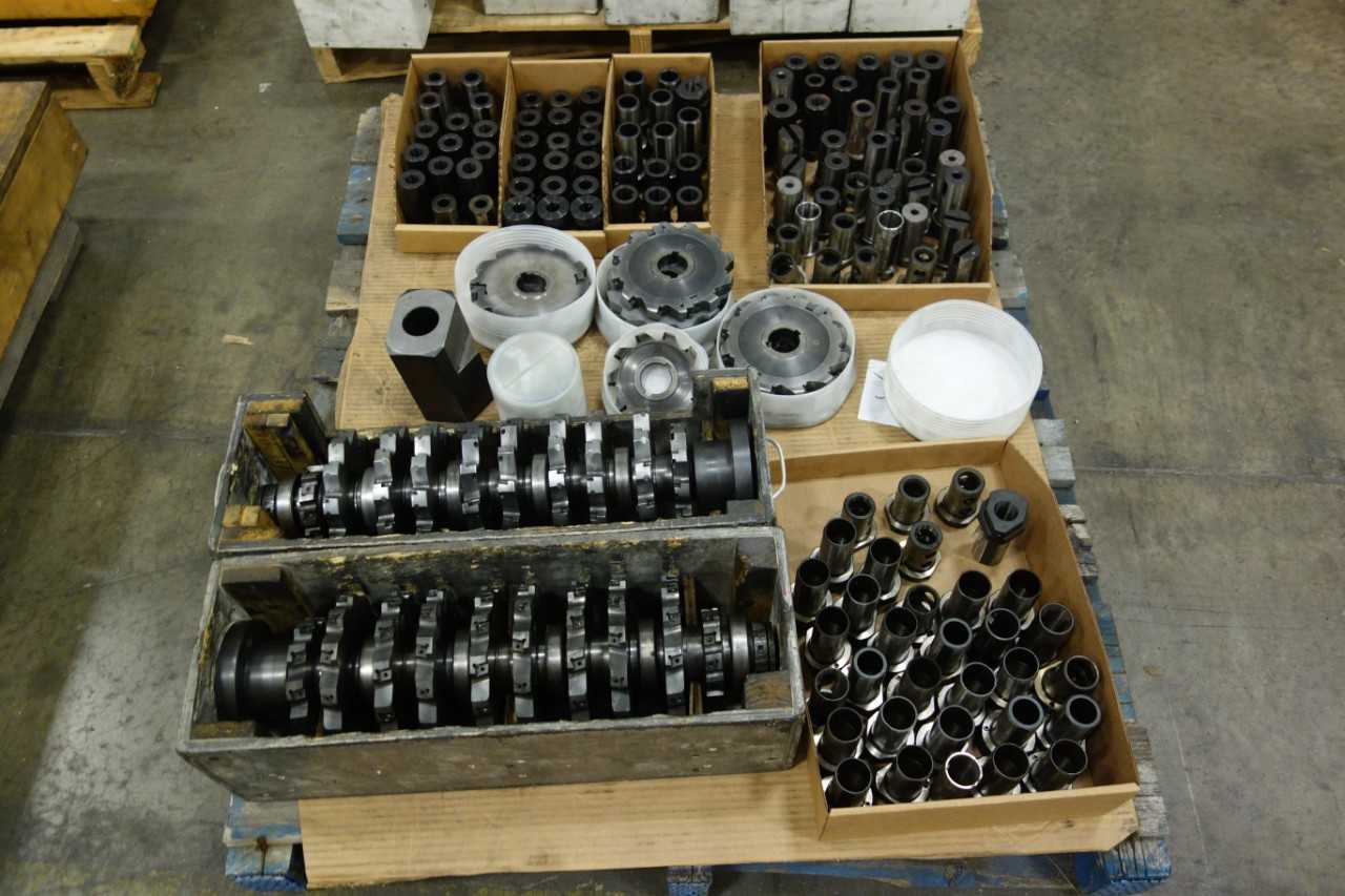 1 PALLET OF ASSORTED SECO CUTTERS  COLLETS  MACHINING MILLING TOOLS - ELECTRIC POWER TOOLS