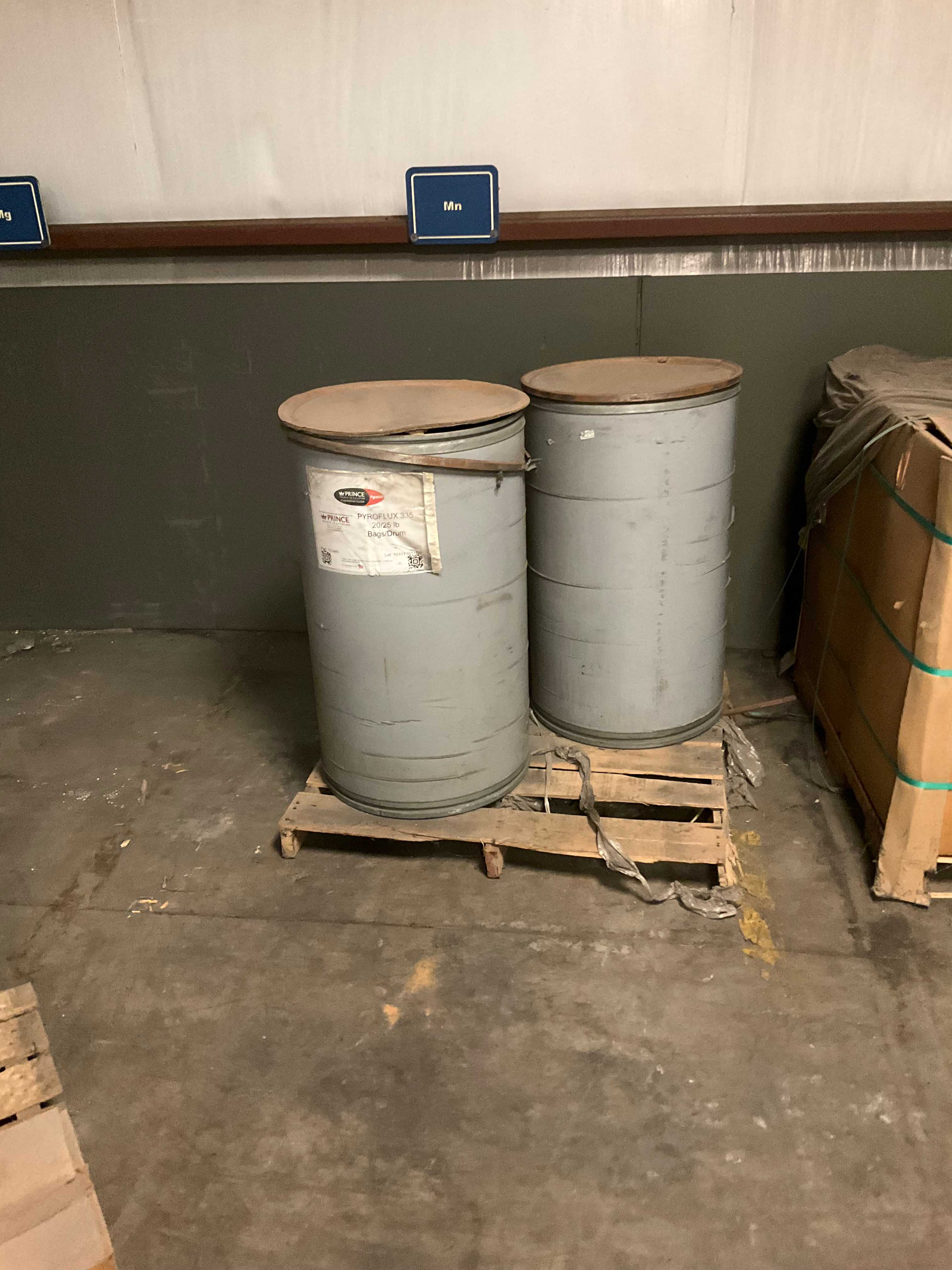 QTY 6 - PALLETS OF ALUMINUM ADDITIVES - CASTING EQUIPMENT PARTS