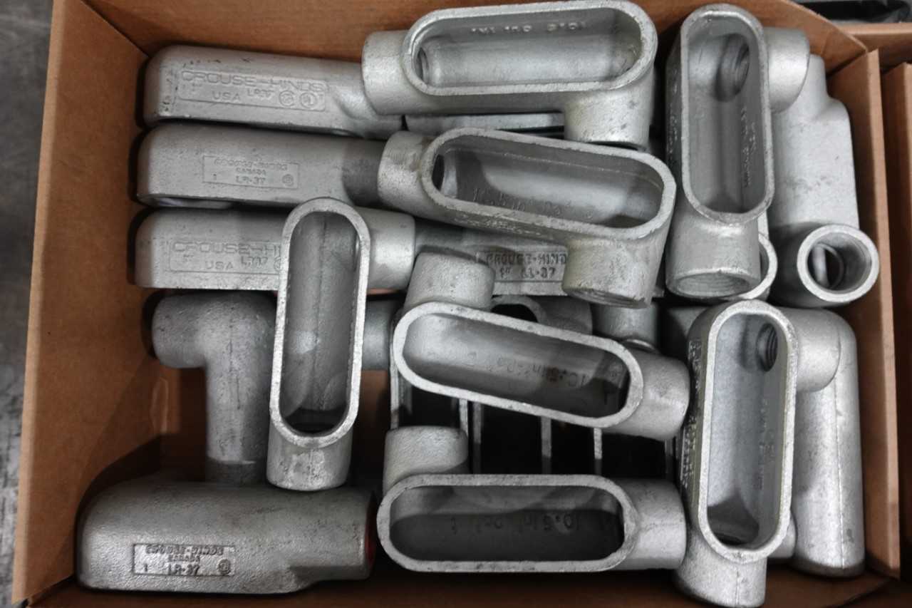 2 PALLETS OF ASSORTED ELECTRICAL CONDUIT - ELECTRICAL COMPONENTS