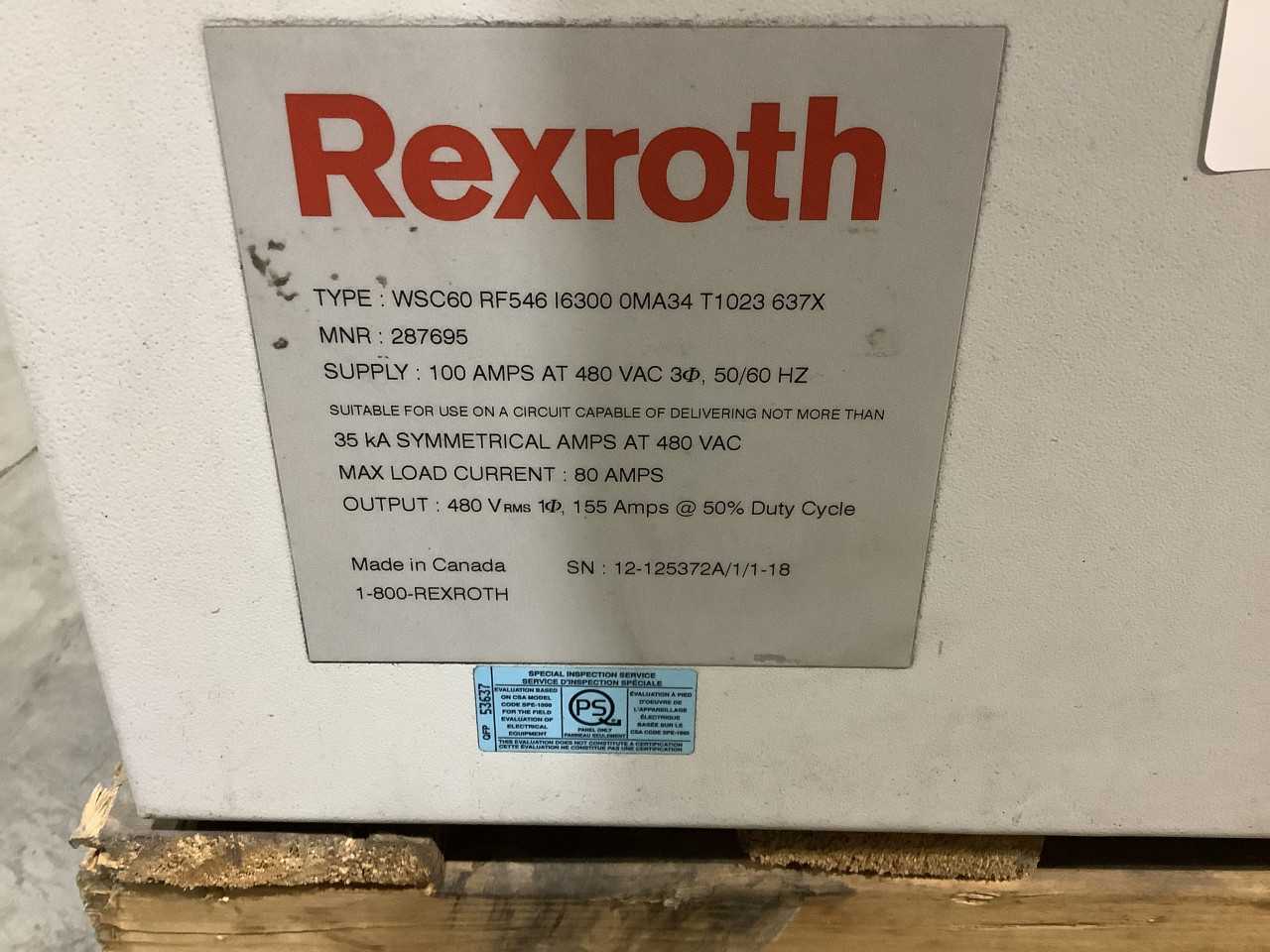 Rexroth WSC60  (No guarantee operational) - INDUSTRIAL PARTS
