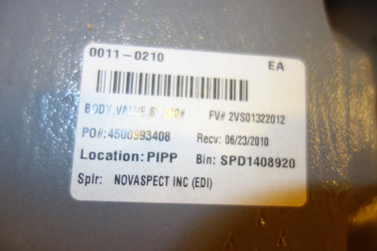 1 PALLET OF 6IN FISHER CONTROL VALVE BODIES - CONTROL VALVE