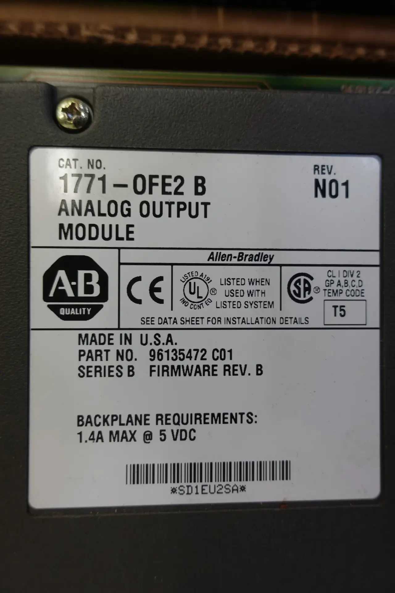 2 PALLETS OF A-B OUTPUT/INPUT MODULES - AUTOMATION & CONTROLS