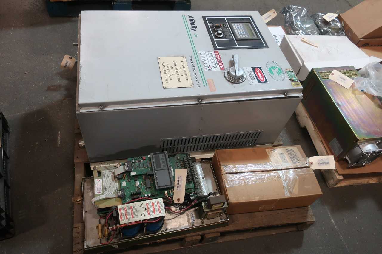 1 PALLET OF ASSORTED ELECTRICAL AMP AC MOTOR DRIVE, MODULE CONTROLS, GEAR ELECTRIC MOTOR, MOTOR DRIVE- MAGMOTOR, EMERSON INDUSTRIAL CONTROLS, ALLEN BRADLEY, FANUC - MOTOR DRIVES