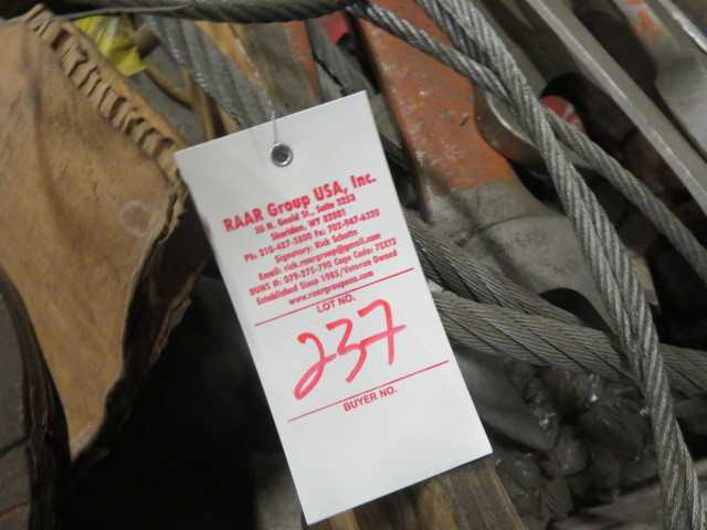 Wrenches, wire rope, etc...Lot - MISCELLANEOUS