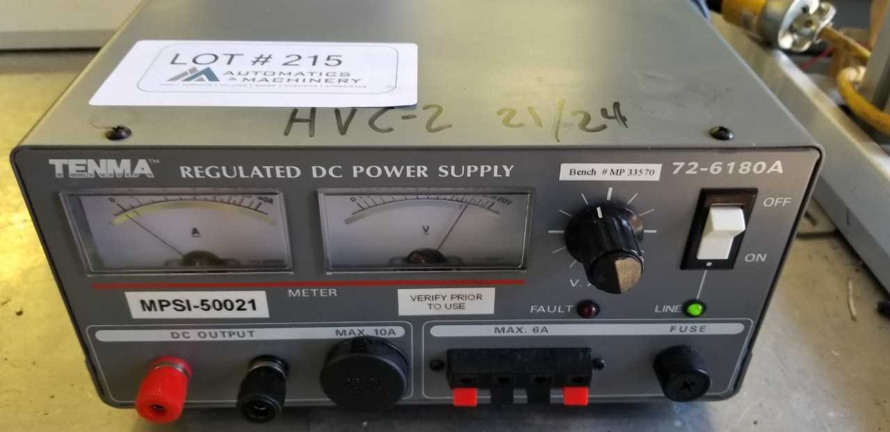 Tenma Regulated DC Power Supply - METAL INSPECTION EQUIPMENT Tenma Regulated DC Power Supply - METAL INSPECTION EQUIPMENT