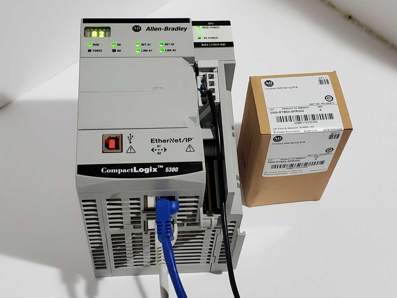 Allen Bradley CompactLogix 5069-L310ER-NSE Plus Brand new 5069-RTB64 Spring - AUTOMATION & CONTROLS
