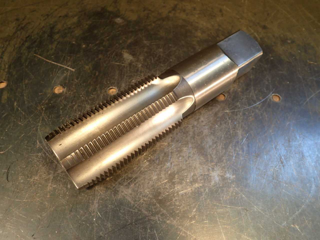 2" -8 NS Hand Thread Tap: 6-Flute, 3-1/2" Long Flutes 7-5/8" OAL, Used Good Cond - MACHINING ACCESSORIES & TOOLING