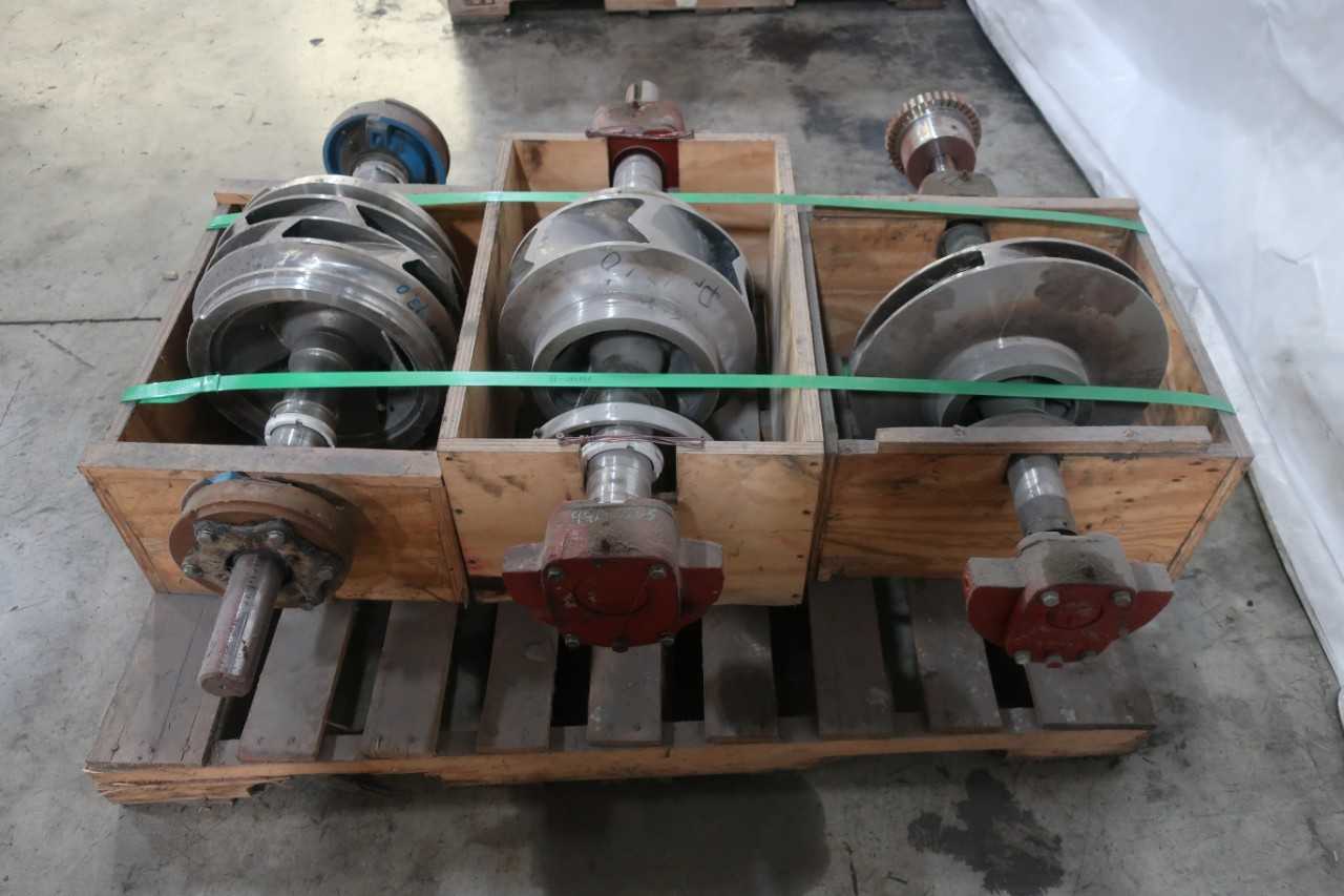 LOT OF 3 STAINLESS STEEL PUMP IMPELLOR ASSEMBLIES - PUMPS