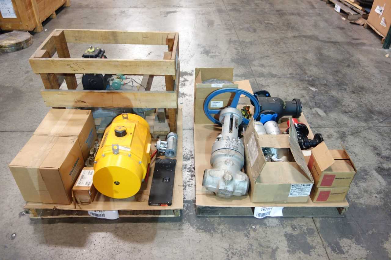 2 PALLETS OF ASSORTED VALVES AND VALVE ACCESSORIES - VALVES