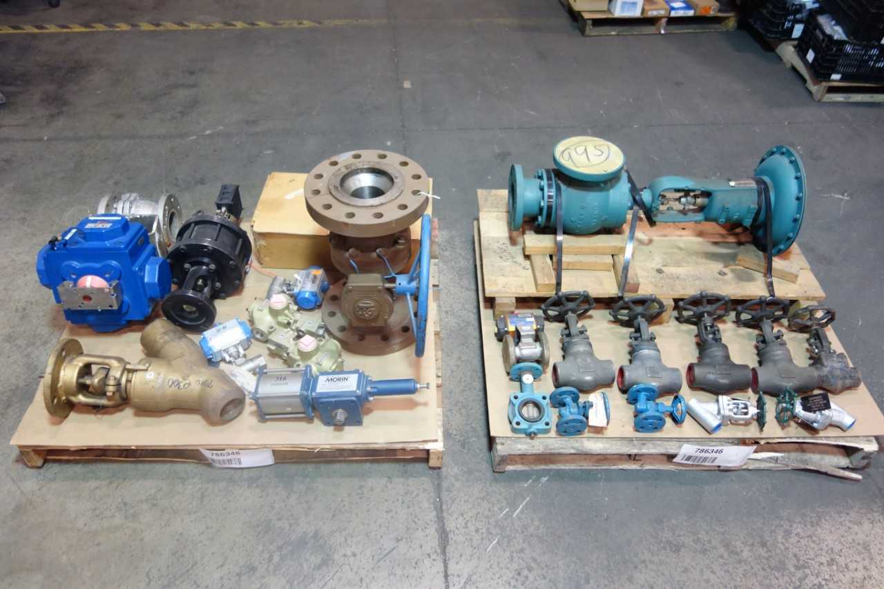 2 PALLETS OF ASSORTED VALVES AND VALVE ACCESSORIES - VALVES