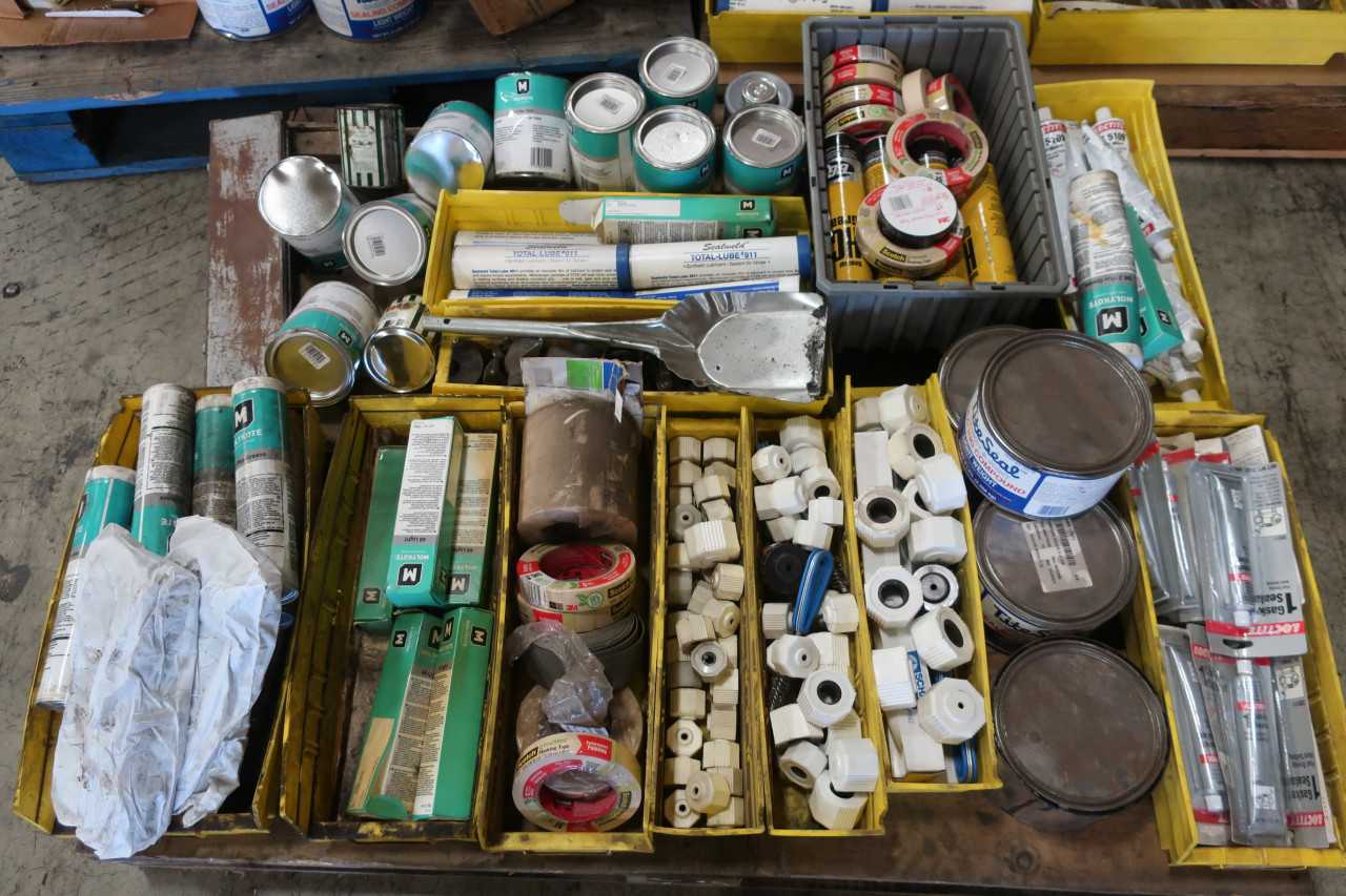 3 PALLET OF SEALANT GREASE LUBRICANTS TAPE DEGREASER - MISCELLANEOUS