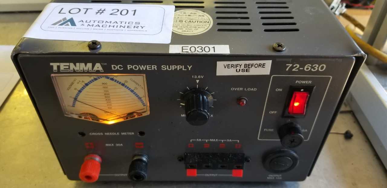 Tenma DC Power Supply - METAL INSPECTION EQUIPMENT Tenma DC Power Supply - METAL INSPECTION EQUIPMENT