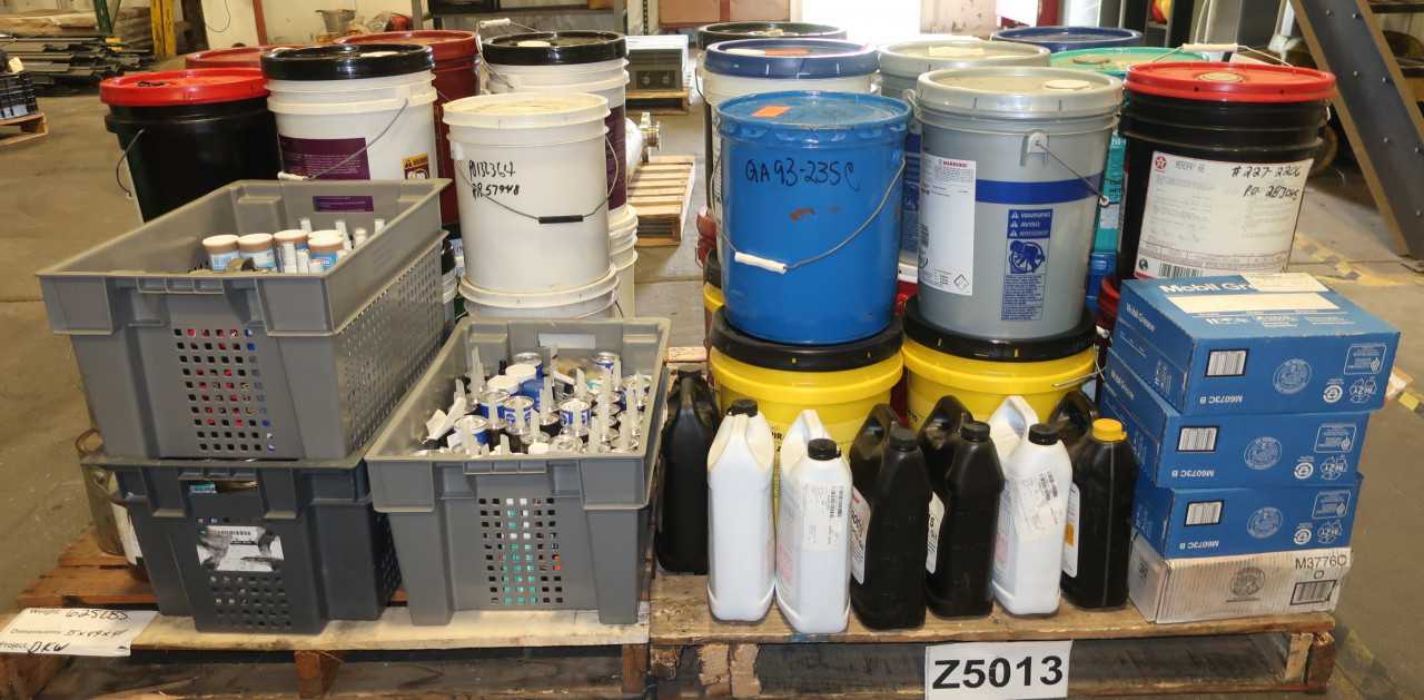 2 PALLETS OF NEW ASSORTED GREASE OIL COOLANT & LUBRICANTS - MISCELLANEOUS