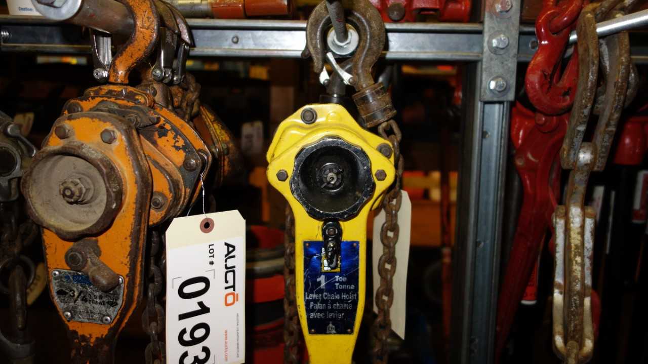 POWER FIST 1 TON CHAIN HOIST COME ALONG - LIFTING EQUIPMENT