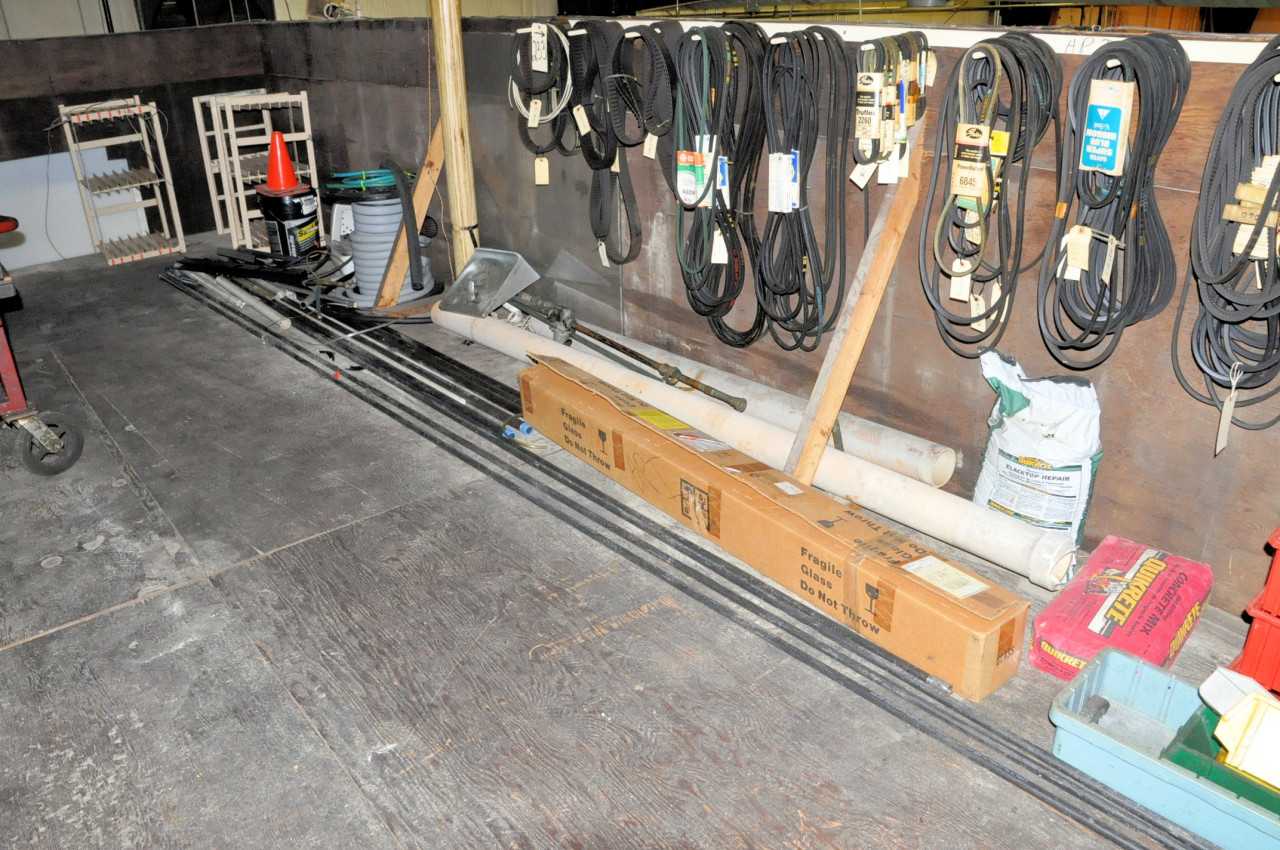 Lot-Rubber Mats, Empty Bins, Hose and Pipe On Floor, - ELECTRIC POWER TOOLS