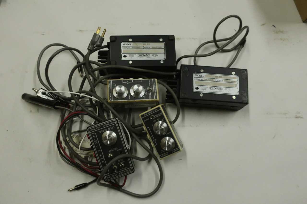 LOT OF 5 ASSORTED PROMAC X20 TESTERS, GENERATORS, SIMULATORS - AUTOMATION & CONTROLS