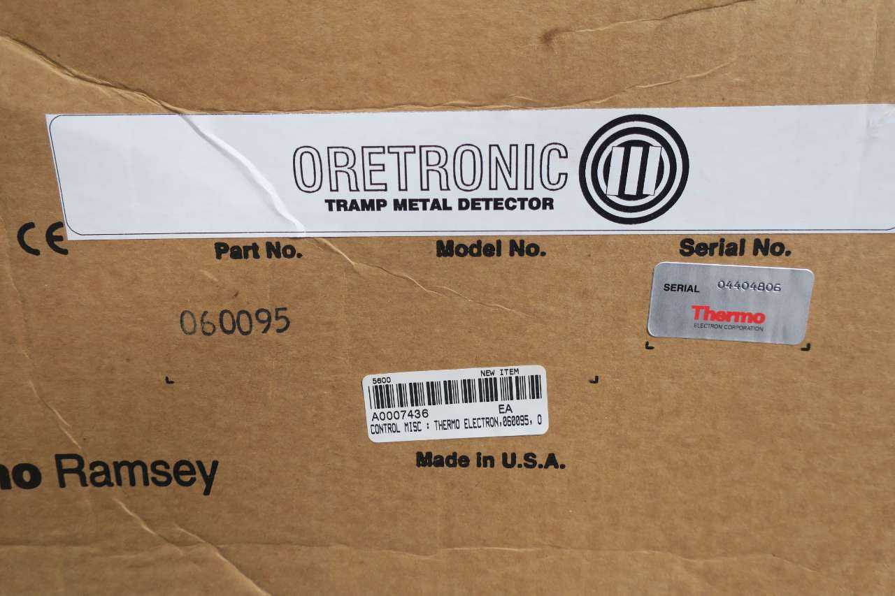 THERMO RAMSEY 060095 ORETRONIC III TRAMP METAL DETECTOR 115/230V-AC TEST EQUIPMENT - AUTOMATION & CONTROLS