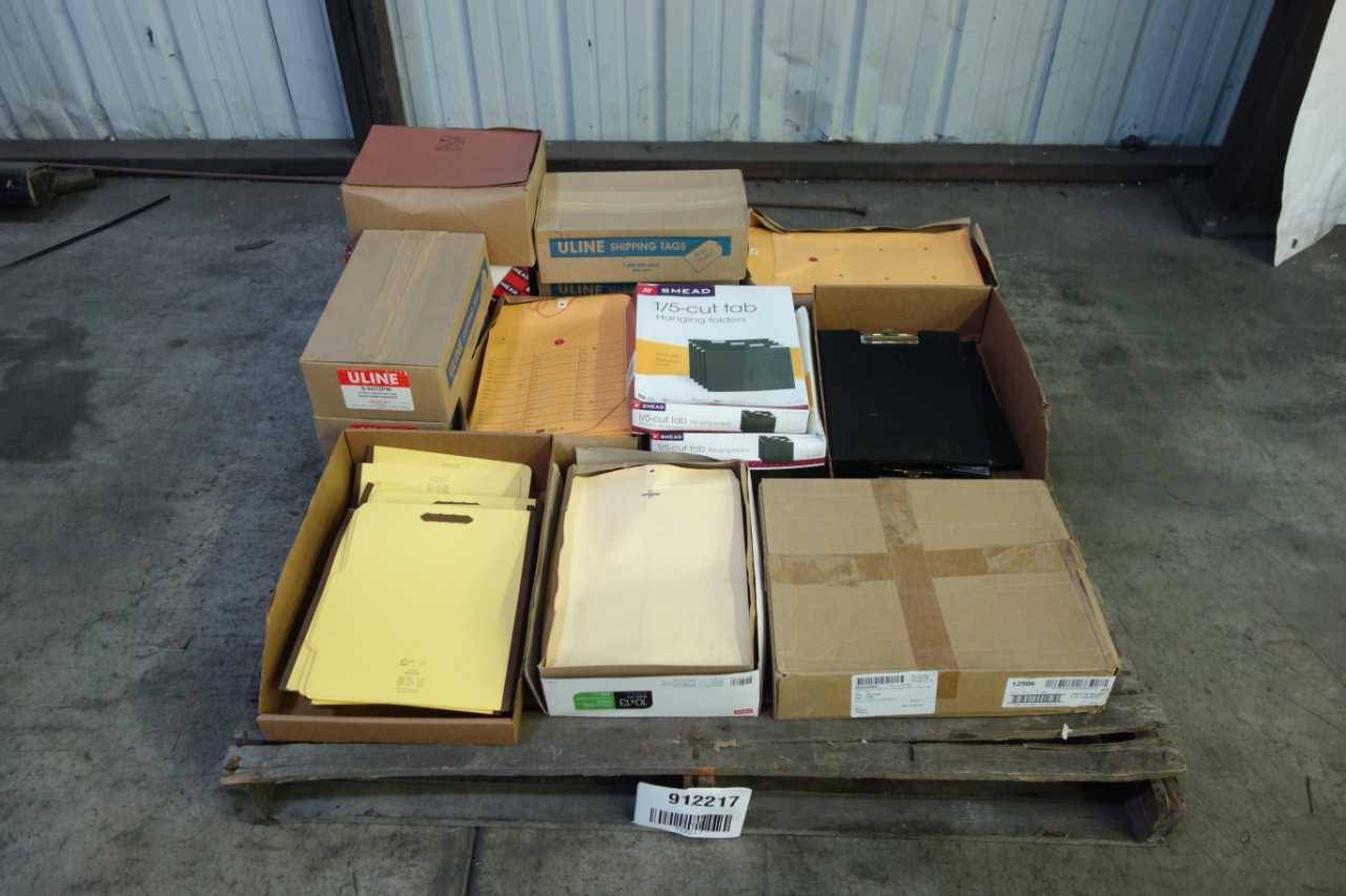 PALLET OF ASSORTED OFFICE SUPPLIES - PLANT & FACILITY