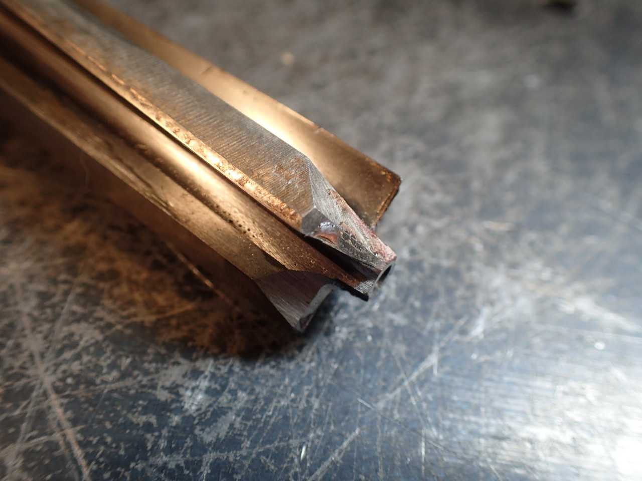 300003-5 3/4" Straight Fluted Reamer 2-1/4" Long Flutes Morse Taper #1 Shank 1MT - HOLEMAKING TOOLS