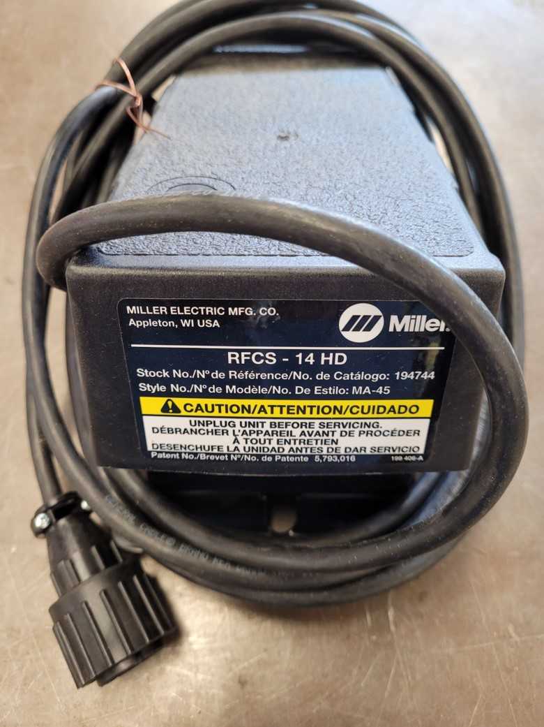 Miller TIG Foot Peddle - WELDING EQUIPMENT