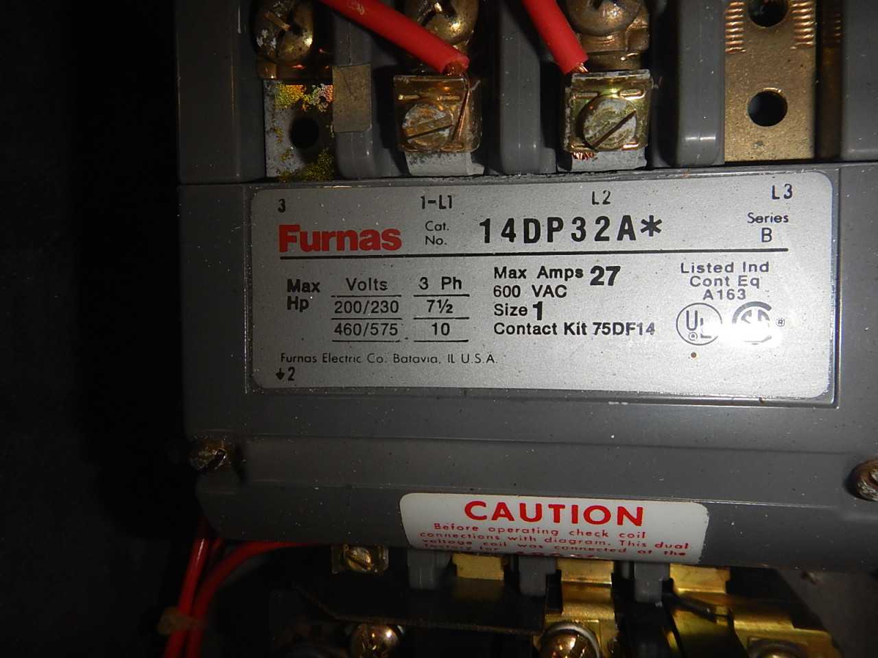 10 HP Furnas Magnetic Starter Size 1 Explosion Proof - MOTOR STARTERS