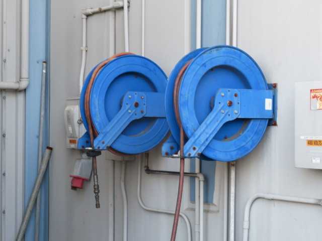 Lot of (2) Hose Coil Reels - HOSE