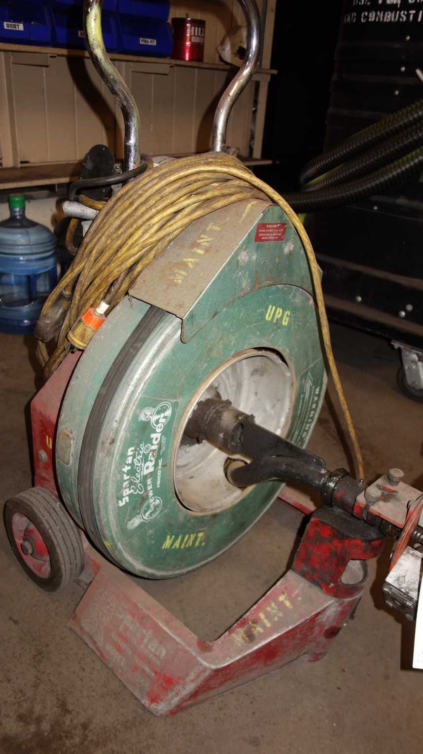 SPARTAN ELECTRIC 1065 SEWER RAIDER DRAIN CLEANER - ELECTRIC POWER TOOLS