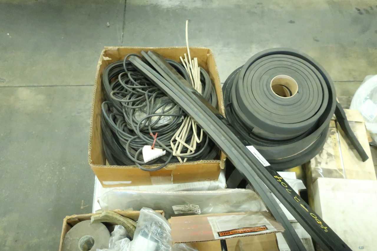 10 PALLETS OF ASSORTED POWER TRANSMISSION CHAINS HOISTS SHEEVES COUPLINGS GEAR REDUCERS BELTS STEEL CABLE - MISCELLANEOUS