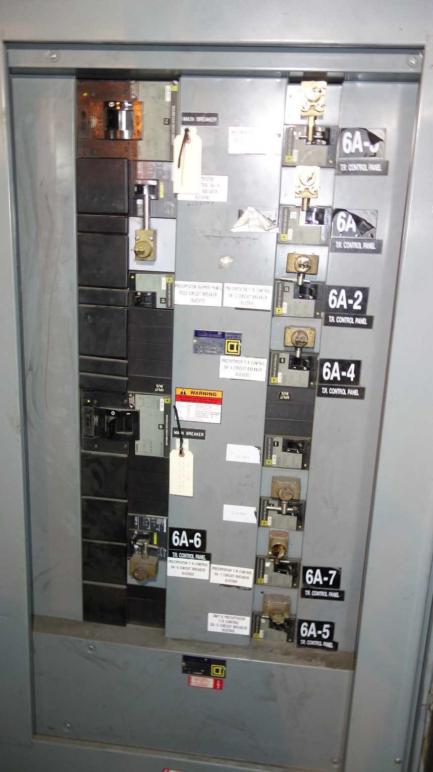 SQUARE D 480V 400A I-LINE PANELBOARD CABINET - 13X CIRUCIT BREAKERS - CIRCUIT BREAKERS