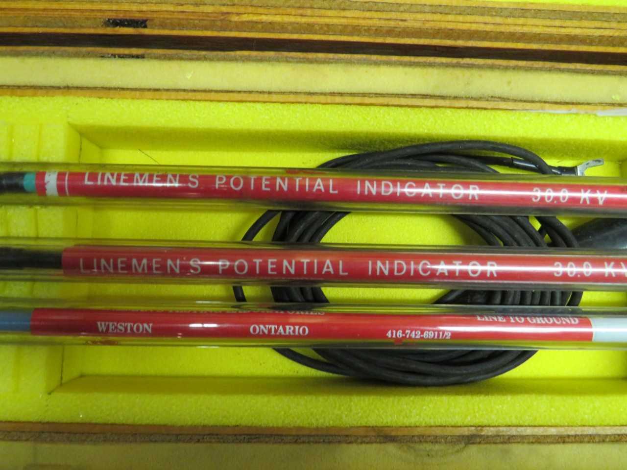 LINEMEN'S VOLTMETER & SEQUENCE VERIFIER KIT, 3 LINEMAN'S POTENTIAL INDICATOR - ELECTRIC POWER TOOLS