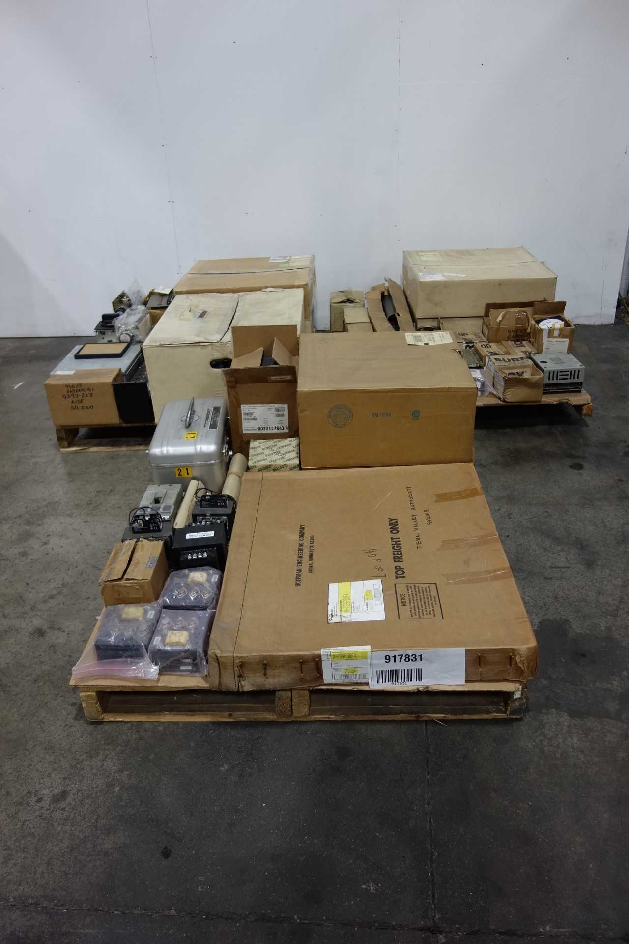 3 PALLETS OF ASSORTED ELECTRICAL - ELECTRICAL COMPONENTS