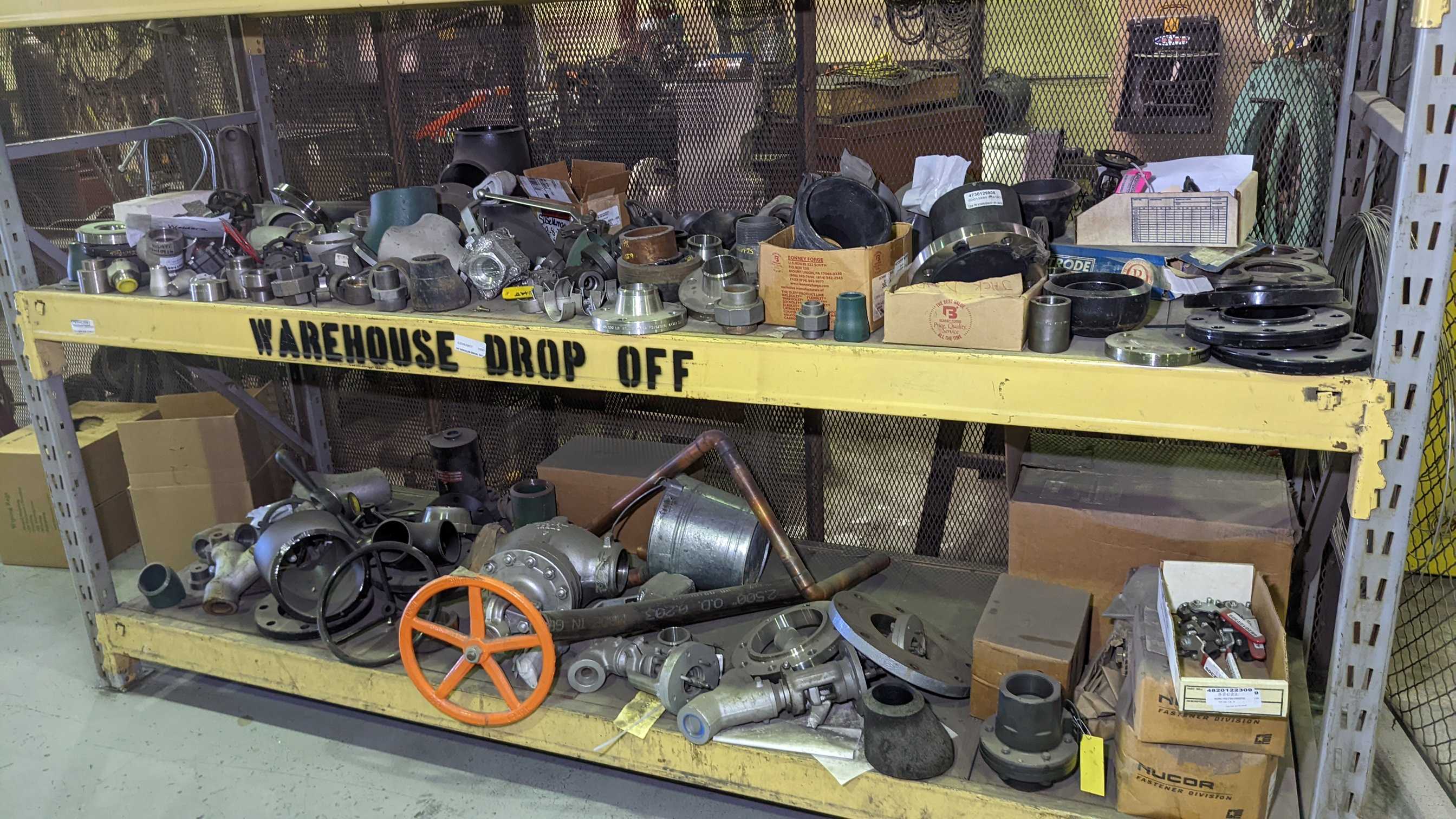 RACK WITH CONTENTS - PROCESS EQUIPMENT