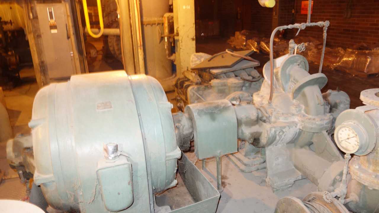 LOT OF 2 ALLIS CHALMERS SJD 10X8IN SPLIT CASE CENTRIFUGAL PUMP MOTOR - CENTRIFUGAL PUMP