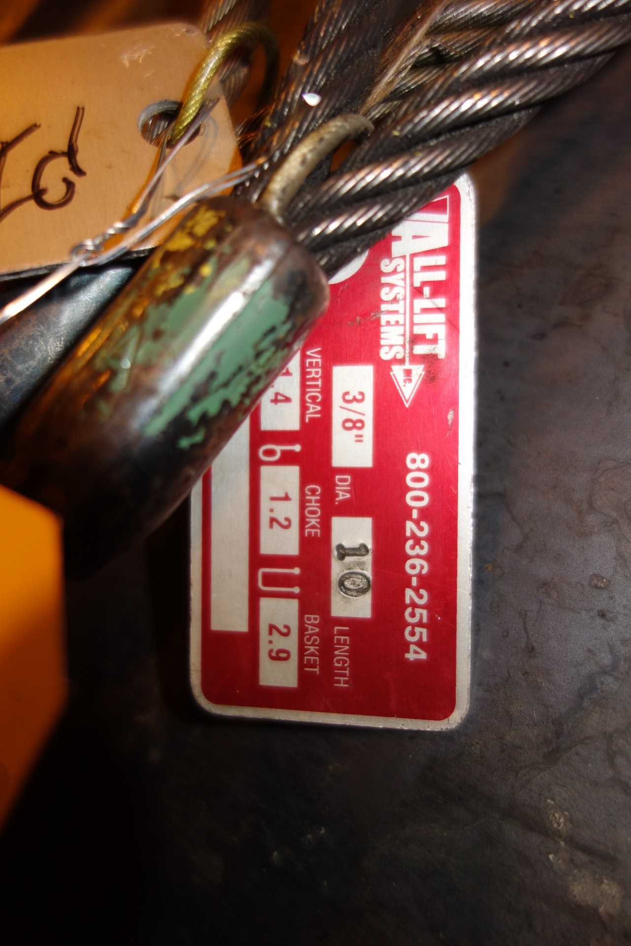 LOT OF ASSORTED RIGGING WIRE ROPE SLINGS - LIFTING EQUIPMENT