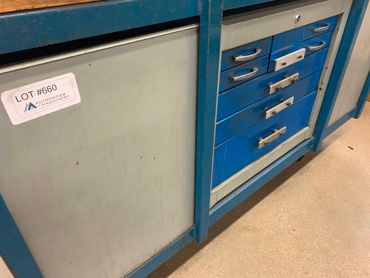 Techno Work Bench with Cabinet and Drawers - TOOL STORAGE