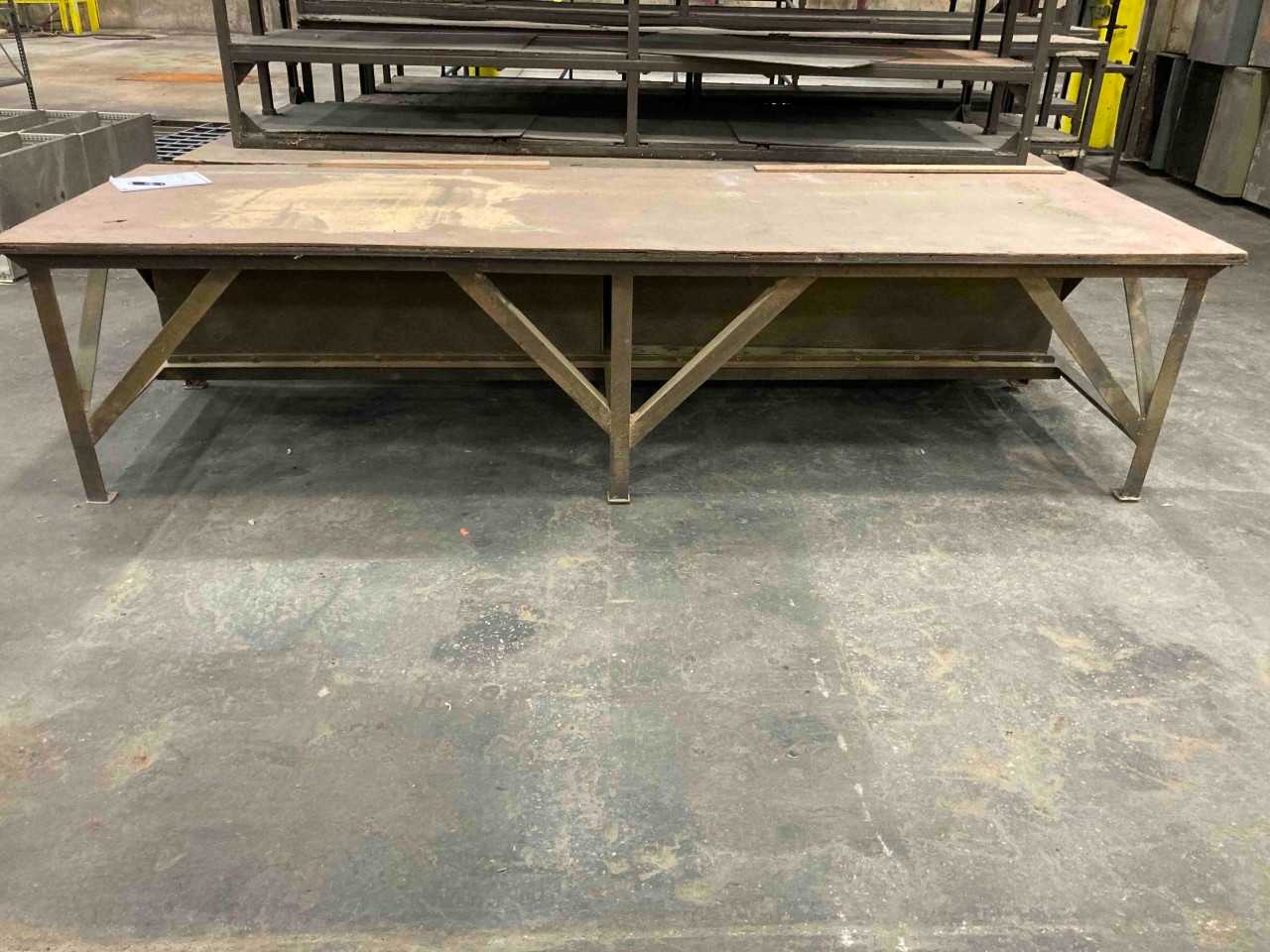 2 heavy duty metal frame benches - MISCELLANEOUS