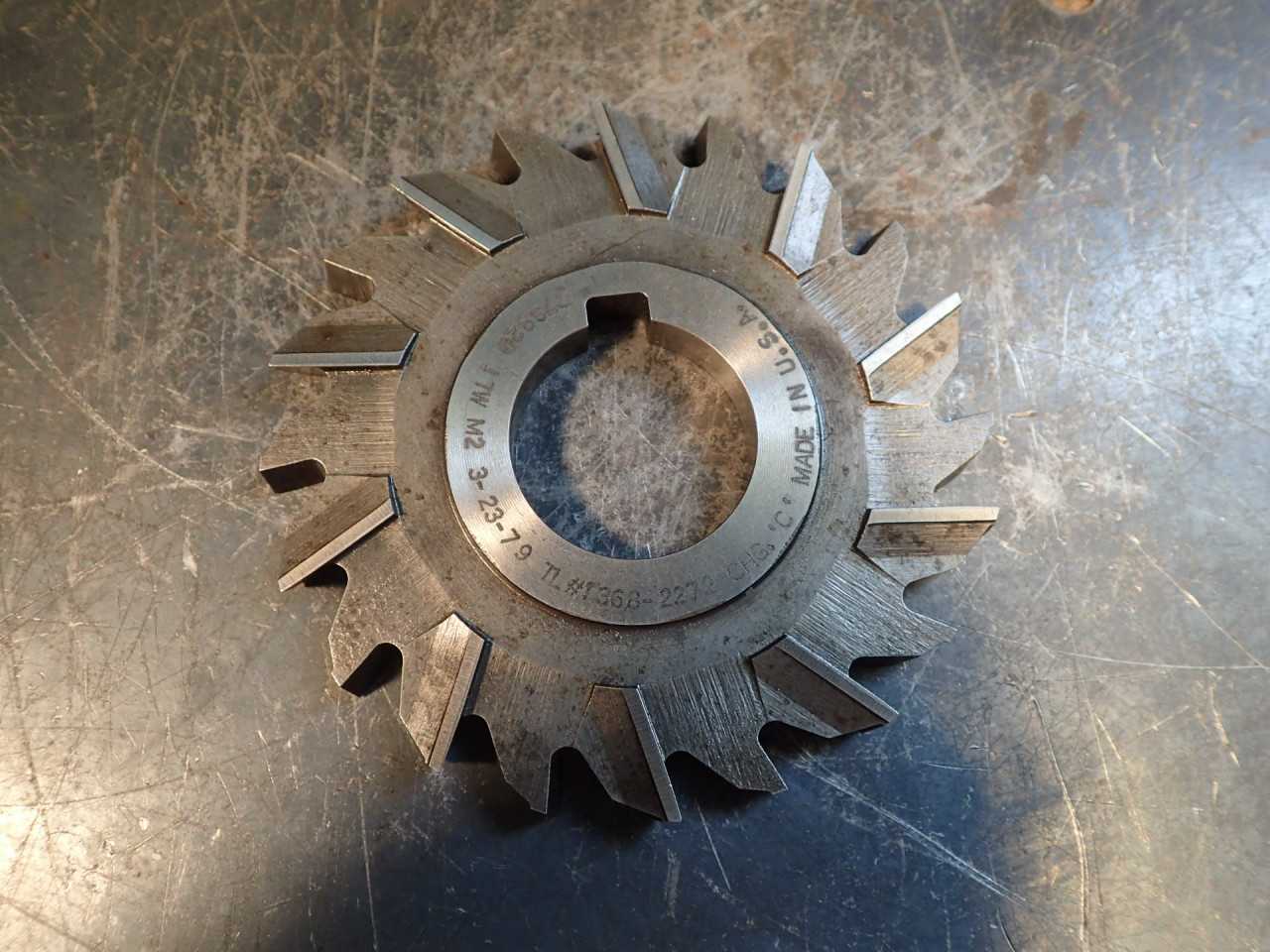 ITW 3-3/4" OD x 3/8" Staggered Tooth Side Milling Cutter: 1-1/4" Arbor Hole, USA - MILLING TOOLS
