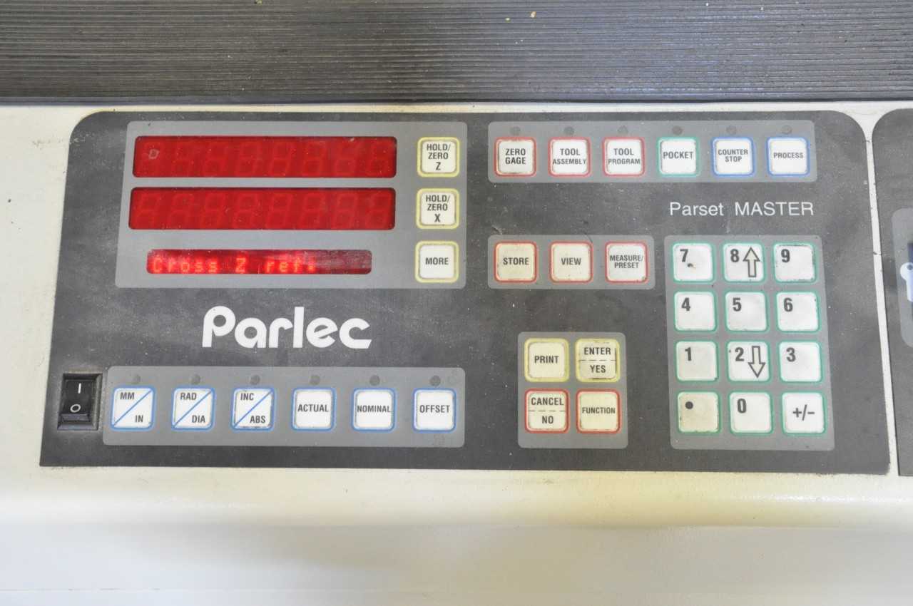 Parlec Model P20-2420, Tool Presetter, S/n 166406-0498, Digital Control, CAT 50-Taper Pot, X=24", Z=20" - MACHINE TOOLING