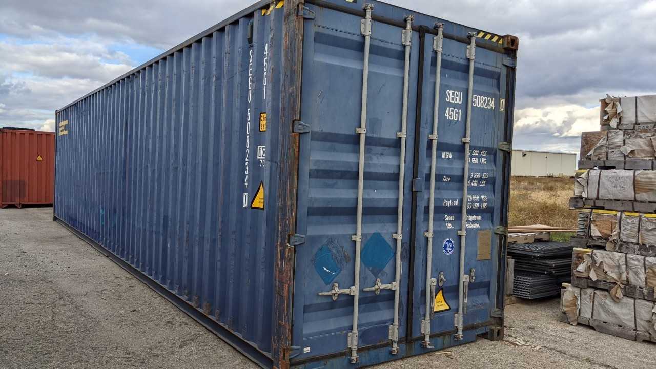 SEACO 40FT HIGH CUBE SHIPPING CONTAINER - INDUSTRIAL PARTS