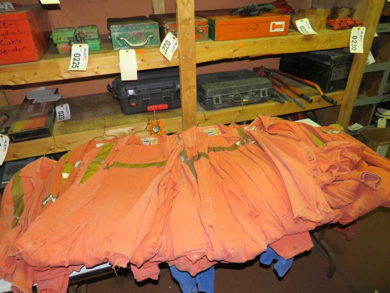LOT OF 10 ASSORTED FLAME RESISTANT COVERALLS - SAFETY SWITCH