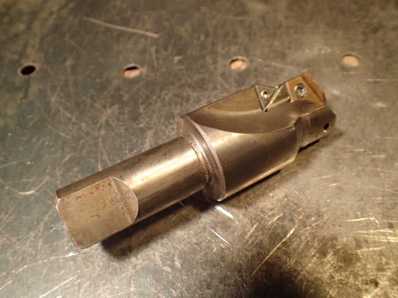 AMEC 31/32" Indexable Carbide Spade Drill 1-1/4" 90 Degree Countersink 3/4 Shank - MACHINING EQUIPMENT PARTS