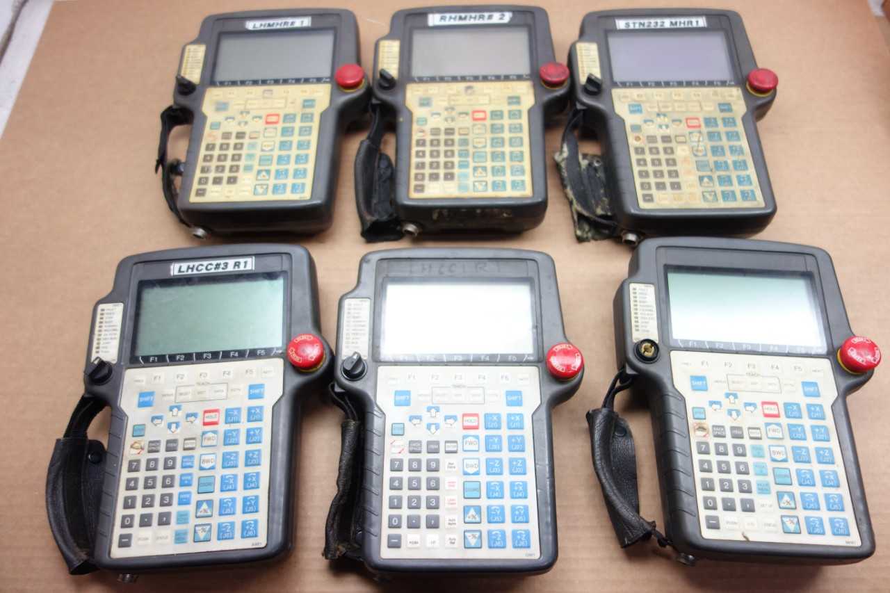 LOT OF 6 ASSORTED FANUC TEACH PENDANTS - HAND TOOLS