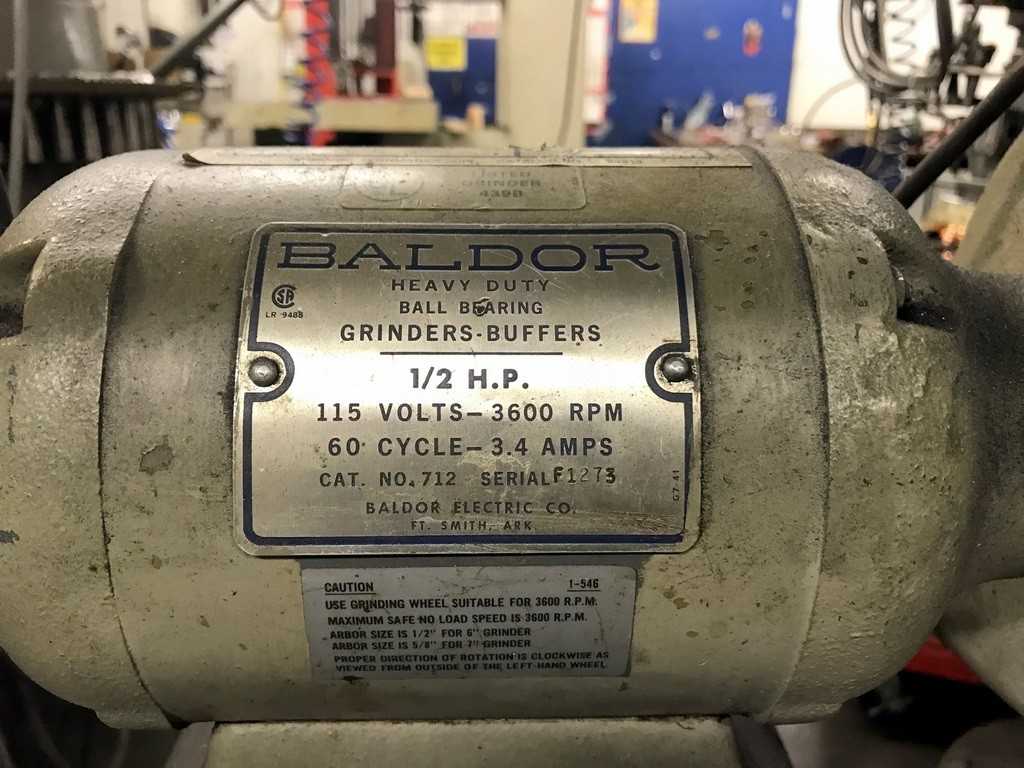 Baldor Double Ended Grinder - GRINDING MACHINES