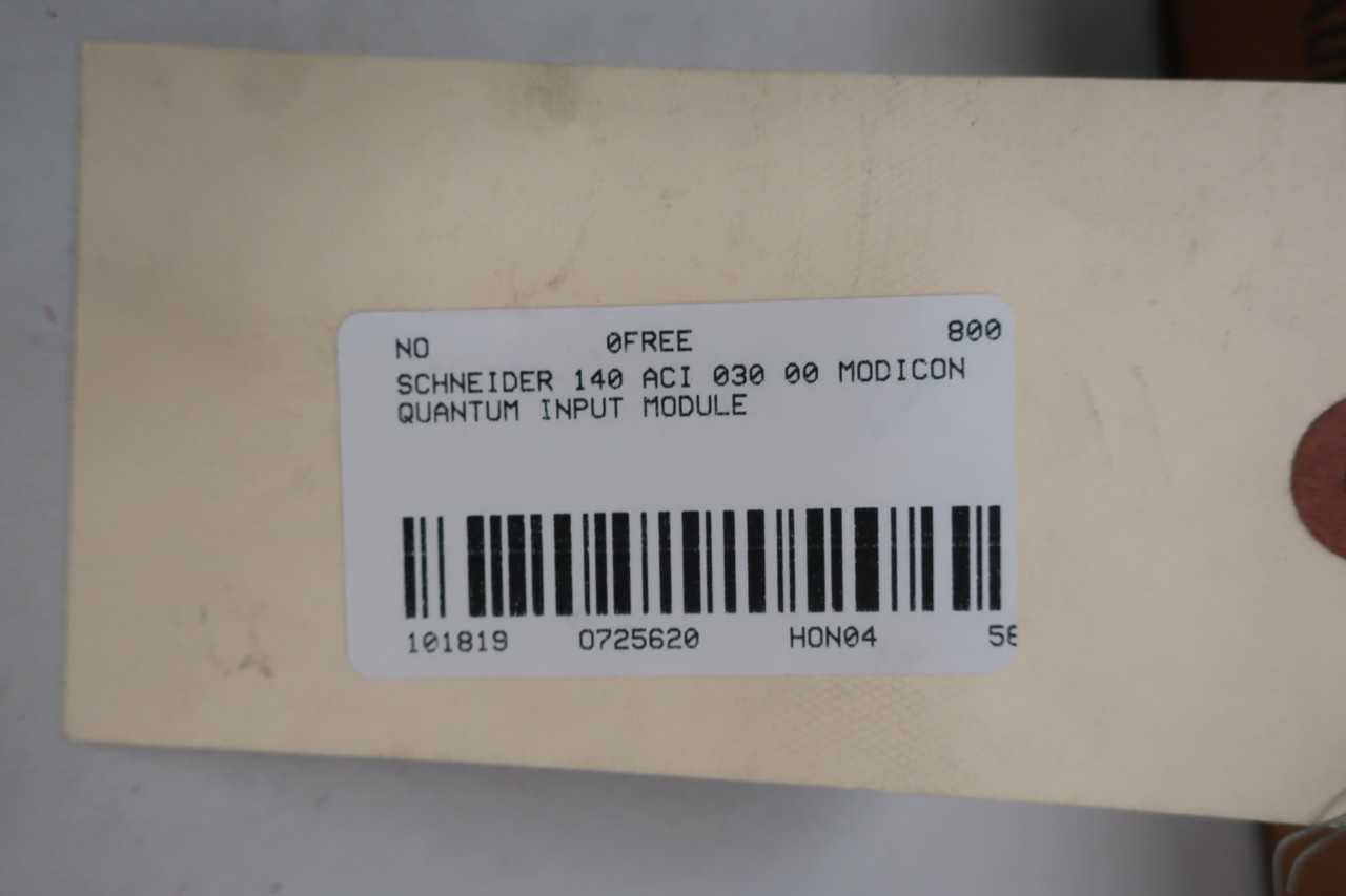SCHNEIDER 140 ACI 030 00 MODICON QUANTUM INPUT MODULE - AUTOMATION & CONTROLS