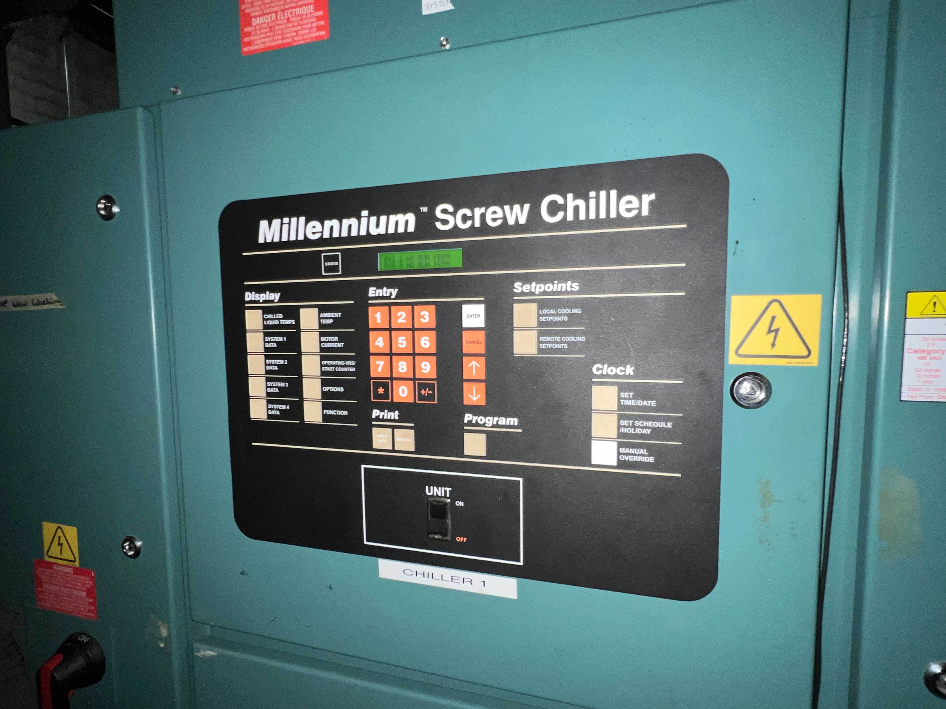 YORK YCWS0140SC46ZAASB MILLENNIUM SCREW CHILLER - CONSTRUCTION